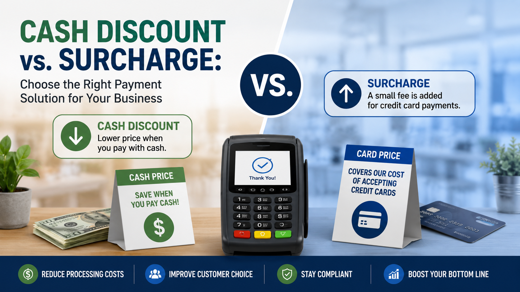 Cash Discount vs. Surcharge: Key Differences, Pros & Cons