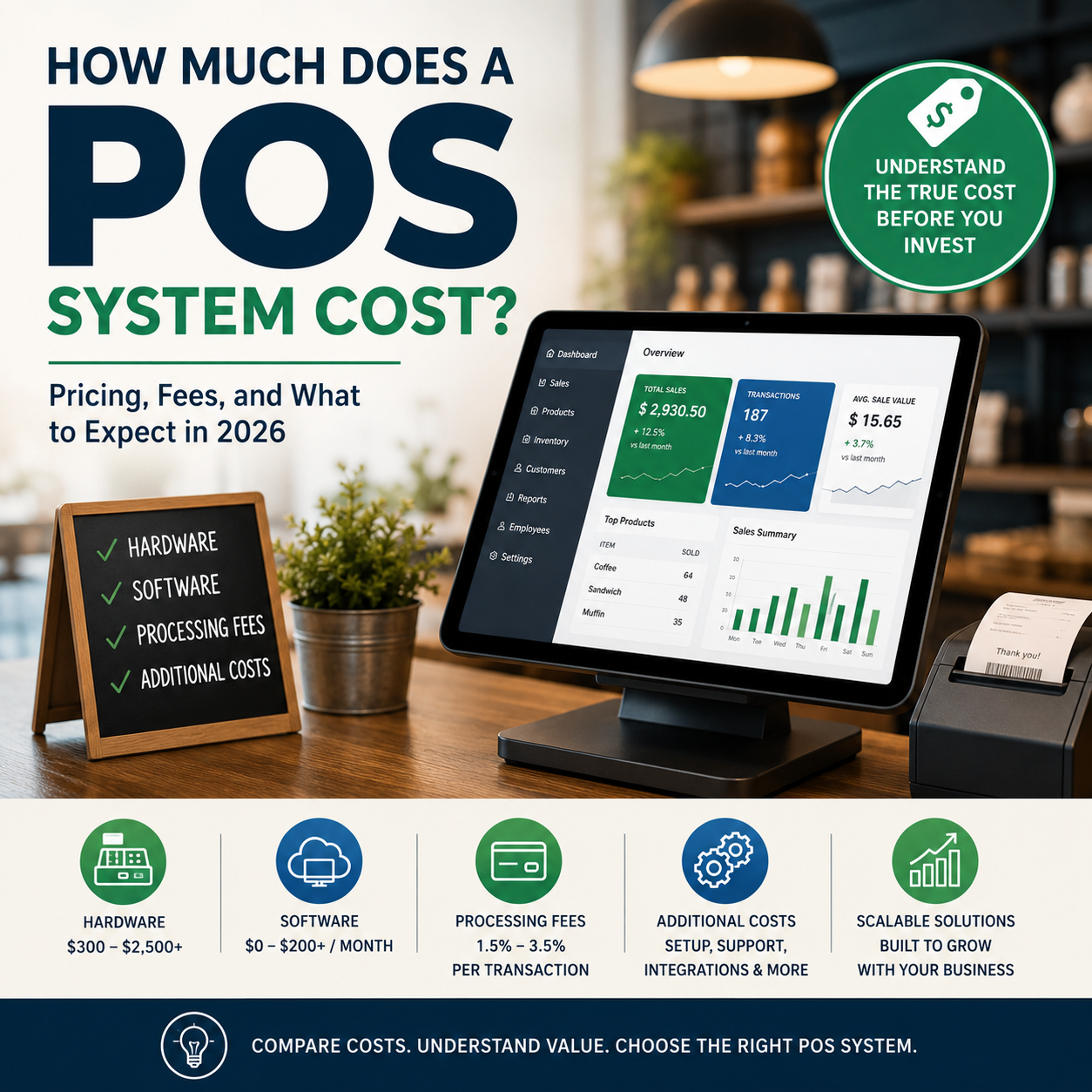 How Much Does a POS System Cost? Pricing, Fees & Providers