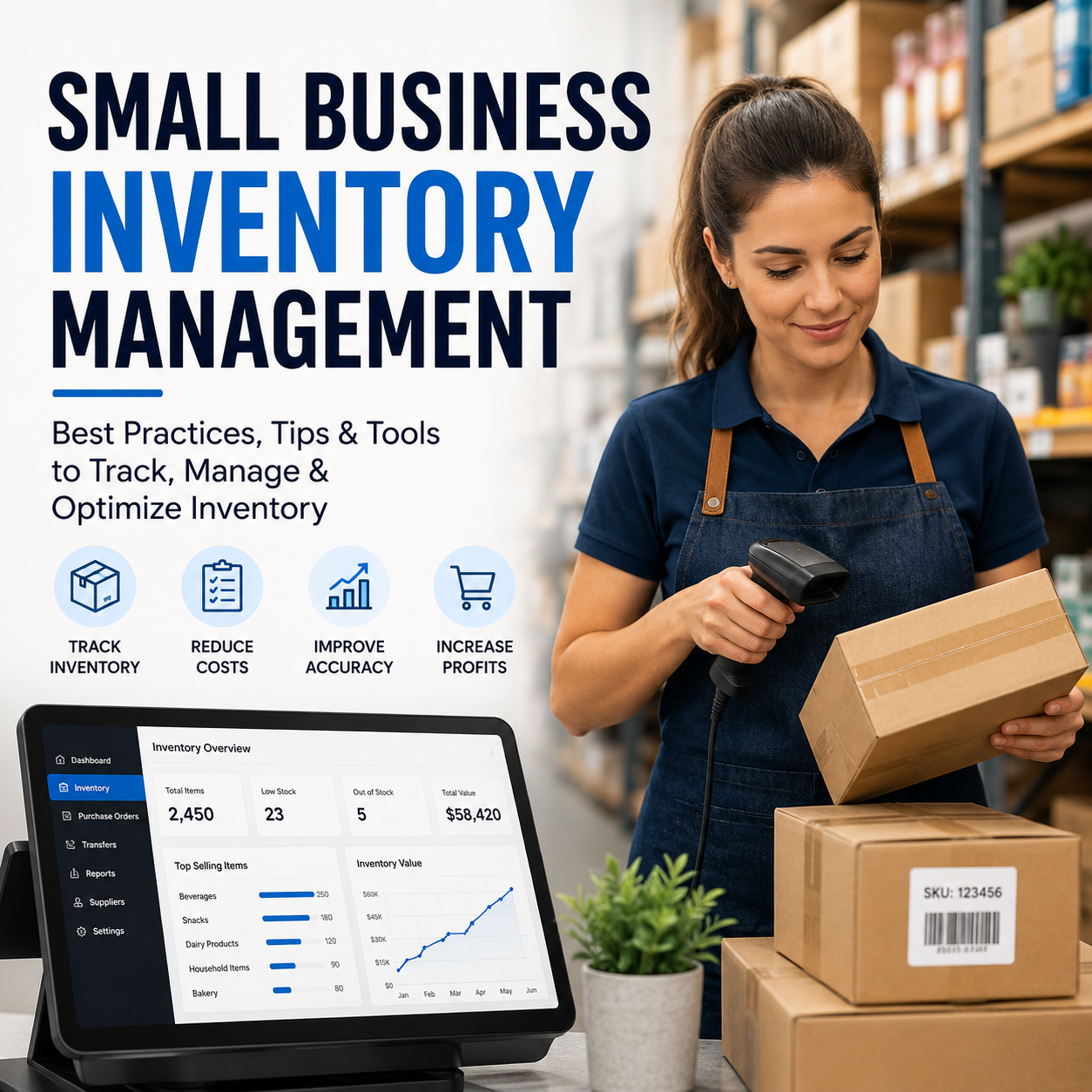 Small Business Inventory Management: Complete Guide to Tracking, Managing & Optimizing Inventory